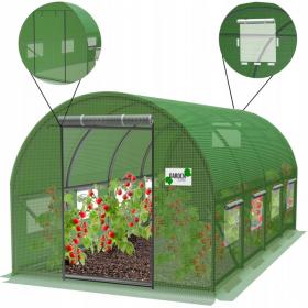 TUNEL FOLIOWY OGRODOWY 4 SEGMENTOWY ZIELONY NEW SOLUTION 4 x2,5 x 2 M