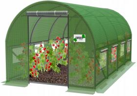 TUNEL OGRODOWY FOLIOWY SZKLARNIA 4x2,5M FOLIA 10m2