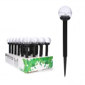 LAMPA SOLARNA ZE STALI NIERDZEWNEJ 6,5 x 6,5 x 34 CM