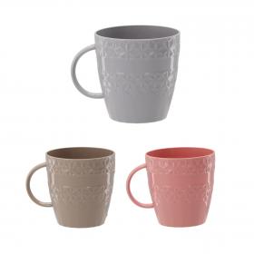 KUBEK PLASTIKOWY ZE WZOREM 250 ML 