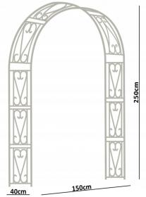 PERGOLA OGRODOWA 150 x 40 x 250CM