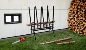 KOZIOŁ KOBYŁKA DO CIĘCIA DREWNA CZARNY 81x37x103 cm