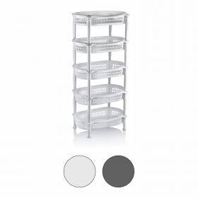 STOJAK OWALNY 5 PÓŁEK 51x31x110CM 