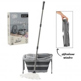 SKŁADANE WIADRO Z WYCISKACZEM Z MOPEM