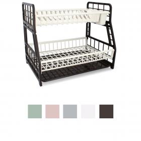 SUSZARKA DO NACZYŃ 2 POZIOMOWA Z PODSTAWKĄ