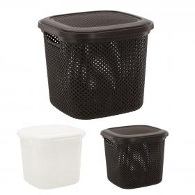 KOSZ DIAMOND Z POKRYWĄ 15L 