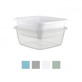 MISKA KWADRATOWA EMERALD Z OCIEKACZEM 3,8L 