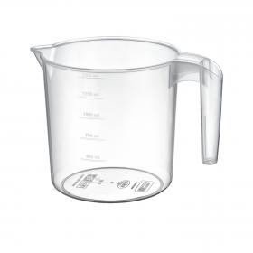 DZBANEK OWALNY TRANSPARENTNY Z MIARKĄ 1,5L