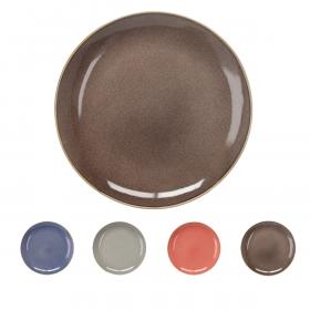 TALERZ PŁYTKI 26,5 CM CERAMICZNY OKRĄGŁY 