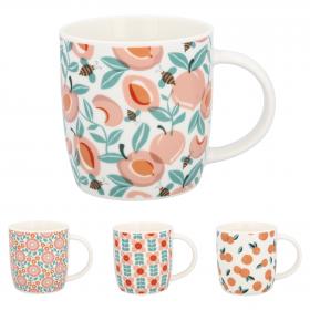 KUBEK PORCELANOWY 365ML MIX WZORÓW 
