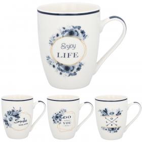 KUBEK PORCELANOWY 340ML DELFI 