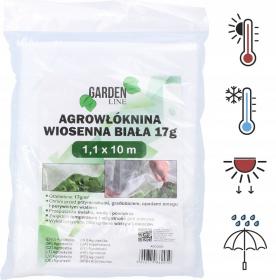 AGROWŁÓKNINA 1.1 x 10 M WIOSENNA BIAŁA 17g