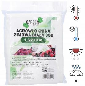 AGROWŁÓKNINA 1.6 x 10 M ZIMOWA BIAŁA 30g 
