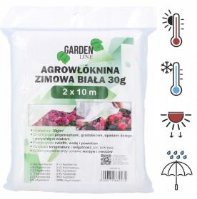 AGROWŁÓKNINA 2 x 10 M ZIMOWA BIAŁA 30g