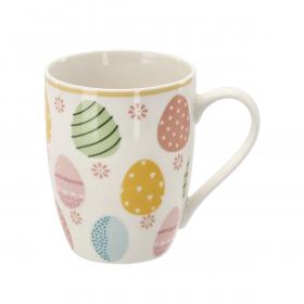 KUBEK PORCELANOWY 340 ML KOLOROWE JAJKA 