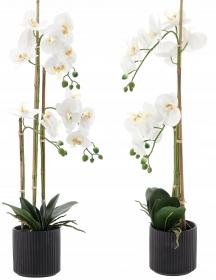 SZTUCZNY KWIAT  STORCZYK BIAŁY 77 CM