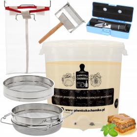 Zestaw miodobranie odstojnik 30l sito 5w1 premium