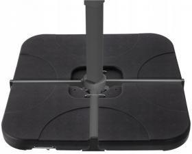 PODSTAWA DO PARASOLA 50 x 50 x 7.5 CM 4 ELEMENTOWA CZARNA 