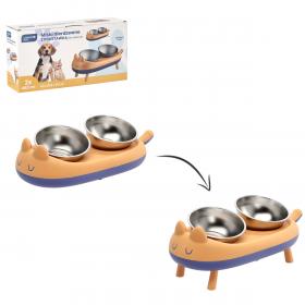 KPL. DWÓCH MISEK NIERDZEWNYCH DLA PSA / KOTA NA STOJAKU 41 X 20.5 X 15 CM