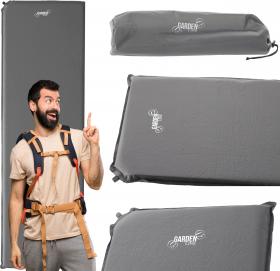 MATA TURYSTYCZNA SAMOPOMPUJĄCA 180 x 50 x 2.5 CM CIEMNA NIEBIESKA / SZARA