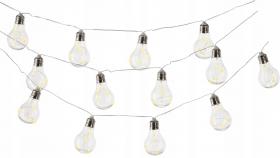 GIRLANDA SOLARNA OGRODOWA DŁ. 2 + 1.8 M MOZA 10 LED CIEPŁY BIAŁY 