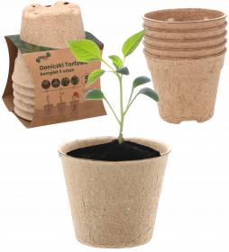 KPL.5 SZT DONICZEK TORFOWYCH 11,5 x 10 CM