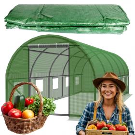 FOLIA OSŁONA SATKA NA TUNEL OGRODOWY  8X3M 18m2