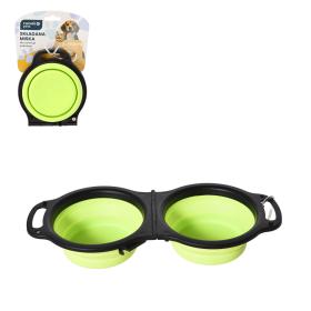 PODWÓJNA SKŁADANA MISKA DLA ZWIERZĄT 2 x 350 ML 31 X 14 X 5 CM