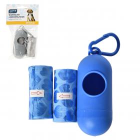 WORECZKI NA PSIE ODCHODY + ETUI 40 SZT MIX KOLORÓW