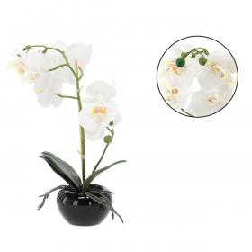 SZTUCZNY KWIAT  STORCZYK BIAŁY 30 CM