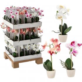 SZTUCZNY KWIAT  STORCZYK MIX 3 KOLORÓW 30 CM