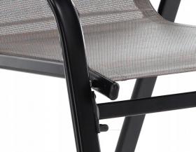 Komplet 2 Krzeseł Ogrodowych Garden Line Brązowy