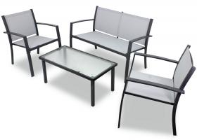 Zestaw Mebli Ogrodowych Garden Line  (Ławka, 2 Krzesła, Stolik) 