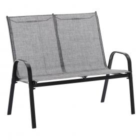 ZESTAW MEBLI OGRODOWYCH ZE STOLIKIEM  SZARY