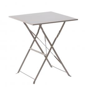 Zestaw Mebli Ogrodowych Garden Line Szary (Stół Kwadratowy + 2 Krzesła)