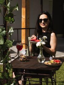 Zestaw Mebli Ogrodowych Garden Line Antyczny Brąz (Stół Kwadratowy + 2 Krzesła)