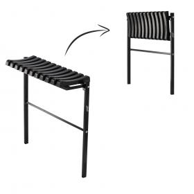 ŁAWKA SKŁADANA DŁ 68 CM CZARNA