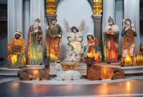 FIGURY DO SZOPKI BOŻONARODZENIOWE 11 EL.150 CM MASA ŻYWICZNA PODŚWIETLANE