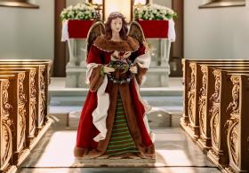 ANIOŁ  FIGURA BOŻONARODZENIOWA 90 CM