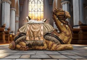 FIGURA WIELBŁĄD KLĘCZĄCY  103 x 40 x 58 cm (do zestawu 120 cm)