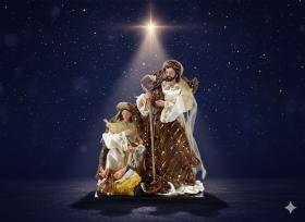 FIGURA BOŻONARODZ. ŚW. RODZINA WYS. 33 CM 