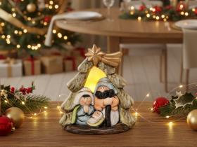 SZOPKA BOŻONARODZENIOWA CHOINKA LED 10 X 6,7 X 11,5 CM