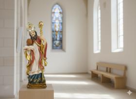 FIGURKA ŚW. AMBROŻY 21,5 CM 