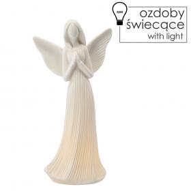 FIGURKA ANIOŁ LED WYS. 23,6CM