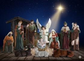 FIGURY DO SZOPKI BOŻONARODZENIOWE 11 EL 150 CM MASA ŻYWICZNA