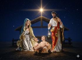 ŚWIĘTA RODZINA  ZESTAW 3 FIGUR do 80 CM