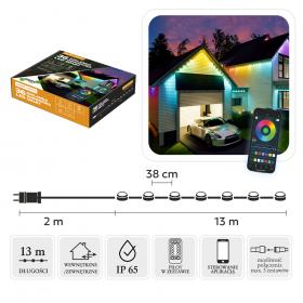 GIRLANDA SMART LED 36L MULTIKOLOR, DŁ. 2 + 13 M WEWN/ZEWN