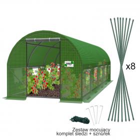 TUNEL OGRODOWY FOLIOWY SZKLARNIA FOLIAK 8x3m 24m2